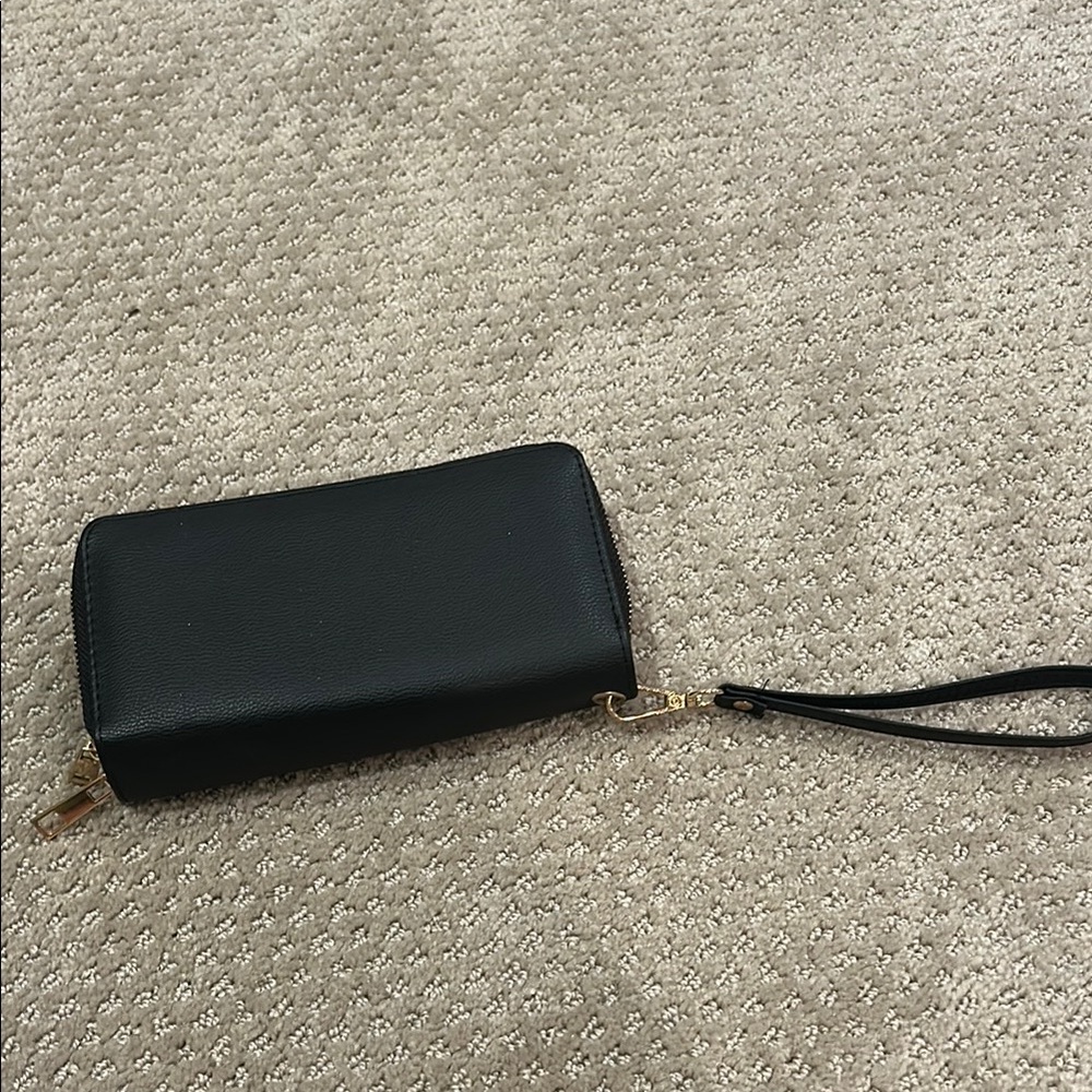 Elegant Black Wristlet Wallet